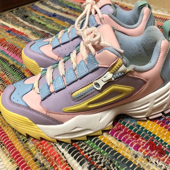 fila disruptor 3 colorblock zip sneaker